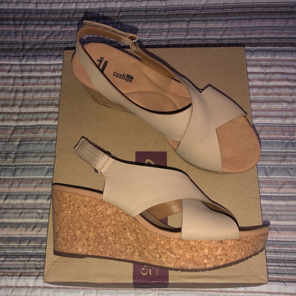 Clark’s Suede Wedge